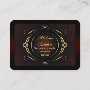 Madame Boudoir - Exotic Personal Design Service Visitekaartje