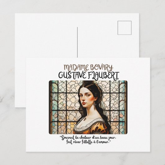 'Madame Bovary', by Gustave Flaubert Briefkaart (Voorkant / Achterkant)