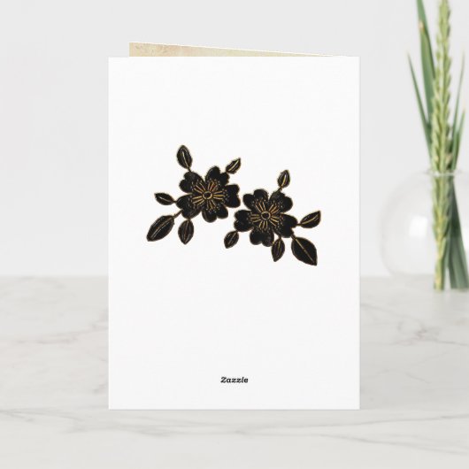 Madame Butterfly Blank Kaart (Achterkant)