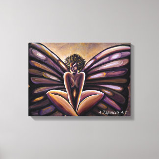 Madame Butterfly III Stretched Canvas Print