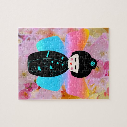 Madame Butterfly puzzel Legpuzzel (Horizontaal)