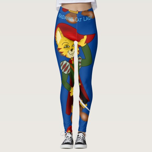 Madame Cat Lady 2024 voor President Thunder_Cove Leggings (Voorkant)