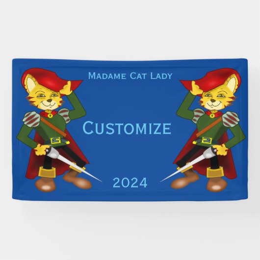 Madame Cat Lady 2024 voor President Thunder_Cove Spandoek (Horizontaal)