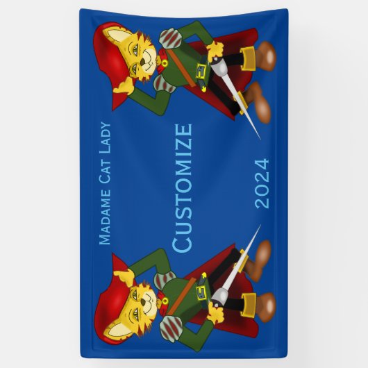 Madame Cat Lady 2024 voor President Thunder_Cove Spandoek (Verticaal)