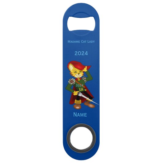 Madame Cat Lady 2024 voor President Thunder_Cove Speed Flessenopener (Voorkant)
