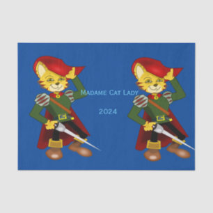 Madame Cat Lady 2024 voor President Thunder_Cove Tissuepapier