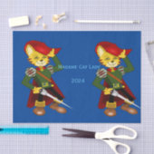 Madame Cat Lady 2024 voor President Thunder_Cove Tissuepapier (Craft)