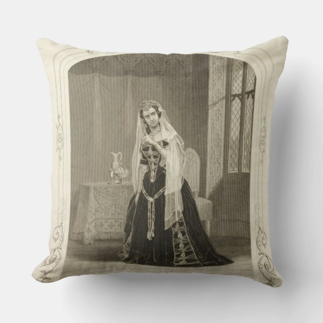 Madame Celeste als prinses Katherine, Act V.S.C. Kussen (Voorkant)