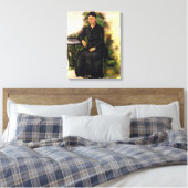 Madame Cezanne in de tuin - Paul Cezanne Canvas Afdruk (Insitu (Slaapkamer))