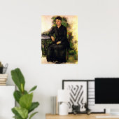 Madame Cezanne In De Tuin - Paul Cezanne Poster (Thuiskantoor)