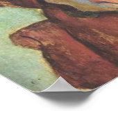 Madame Cezanne in een Rode Dress - Paul Cezanne Poster (Hoek)