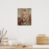 Madame Cezanne Leaning op een tafel, 1873-77 Poster (Keuken)