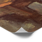 Madame Cezanne Leaning op een tafel, 1873-77 Poster (Hoek)