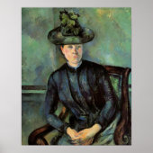 Madame Cezanne met groene hoed, Poster (Voorkant)