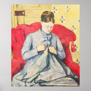 Madame Cezanne naaien Poster
