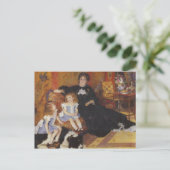 Madame Charpentier en haar kinderen van Renoir Briefkaart (Staand voorkant)