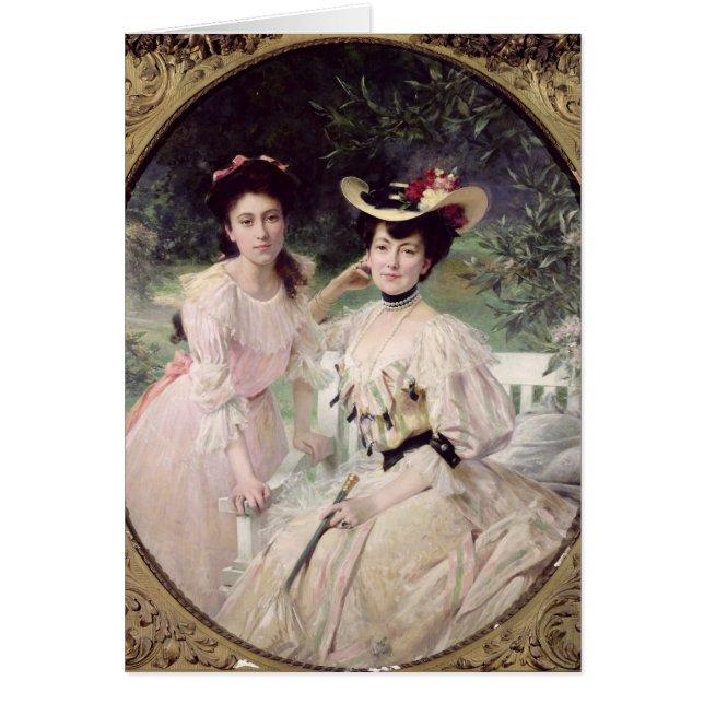 Madame Collas en haar dochter, Giselle, 1903 (Voorkant)