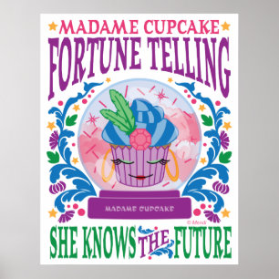 Madame Cupcake Fortune Telling Poster