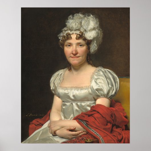 Madame David - Jacques-Louis David Fine Art Poster (Voorkant)
