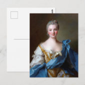 Madame de la Porte 1754 door Jean-Marc Nattier Briefkaart (Voorkant / Achterkant)