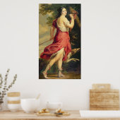 Madame de Montespan als Diana voor de Huntress Poster (Keuken)