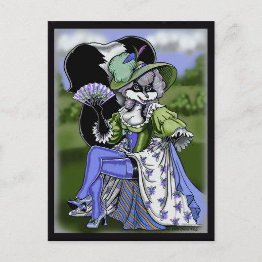 Madame de Pew Briefkaart (Voorkant)