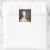 Madame de Pompadour 1748 Vierkante Sticker (Tas)