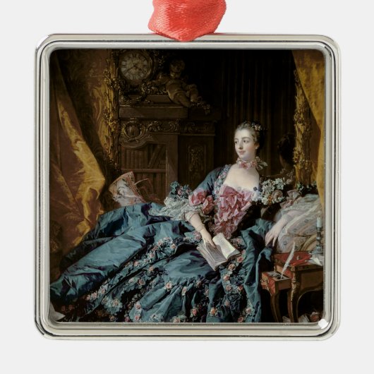 Madame de Pompadour, 1756 Metalen Ornament (Voorkant)