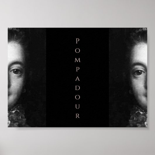 Madame de Pompadour baroque Poster (Voorkant)