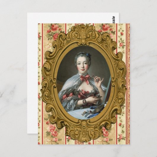 Madame de Pompadour Briefkaart (Voorkant / Achterkant)