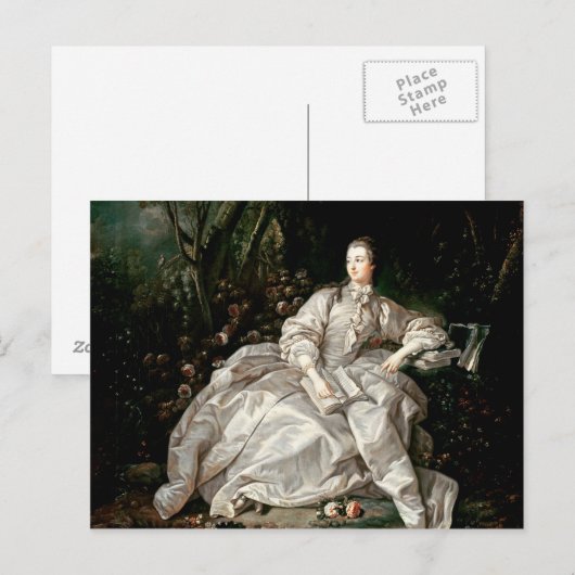 Madame de Pompadour Briefkaart (Voorkant / Achterkant)