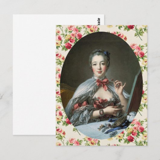 Madame de Pompadour Briefkaart (Voorkant / Achterkant)