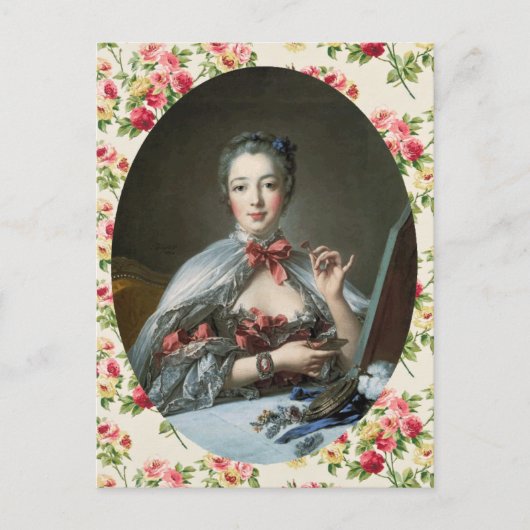Madame de Pompadour Briefkaart (Voorkant)