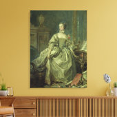 Madame de Pompadour Canvas Afdruk (Insitu (Woonkamer))