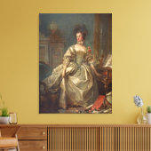 Madame de Pompadour Canvas Afdruk (Insitu (Woonkamer))