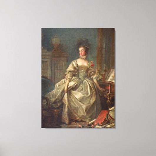 Madame de Pompadour Canvas Afdruk (Voorkant)