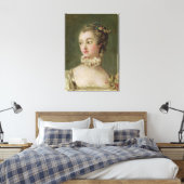 Madame de Pompadour Canvas Afdruk (Insitu (Slaapkamer))