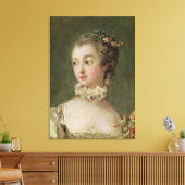 Madame de Pompadour Canvas Afdruk (Insitu (Woonkamer))