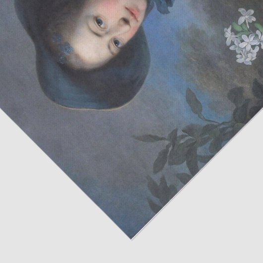 Madame de Pompadour en Belle Jardinière Tissuepapier (Detail)