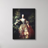 Madame de Pompadour – Francois Boucher – 1759. Canvas Afdruk (Voorkant)