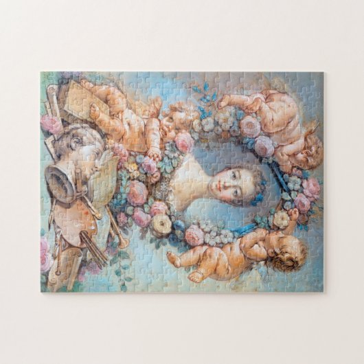 Madame de Pompadour François Boucher rococo dame Legpuzzel (Horizontaal)