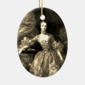 ♥ Madame de Pompadour -Jeanne-Antoinette Poisson ♥ Keramisch Ornament (Achterkant)
