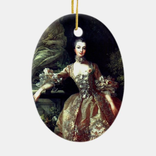 ♥ Madame de Pompadour –Jeanne-Antoinette Poisson ♥ Keramisch Ornament (Achterkant)