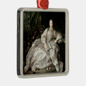 Madame de Pompadour Metalen Ornament (Rechts)