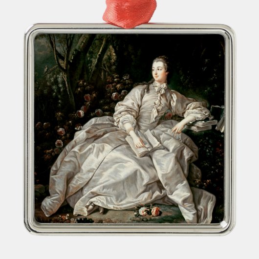Madame de Pompadour Metalen Ornament (Voorkant)