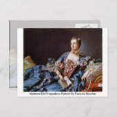Madame de Pompadour-Portret van Francois Boucher Briefkaart (Voorkant / Achterkant)