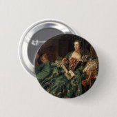 Madame de Pompadour Ronde Button 5,7 Cm (Voorkant /achterkant)