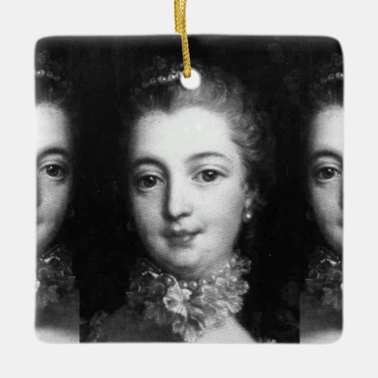 ♥ Madame de Pompadour shabby chic ♥ Keramisch Ornament (Voorkant)