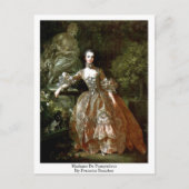 Madame de Pompadour van Francois Boucher Briefkaart (Voorkant)