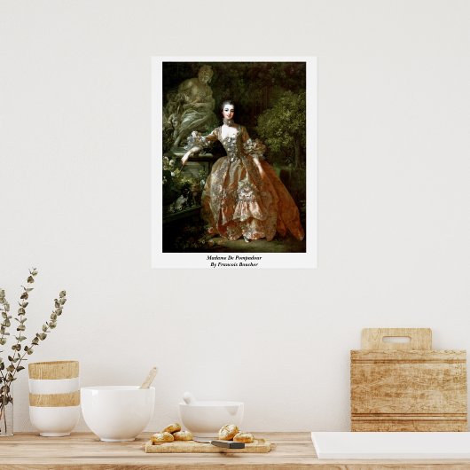Madame de Pompadour van Francois Boucher Poster (Keuken)